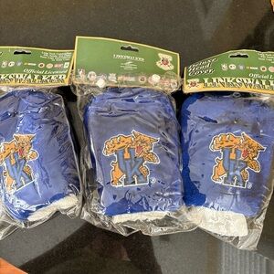 University of Kentucky Long Neck Golf Club Head Covers set of 3 New by Linkswalk